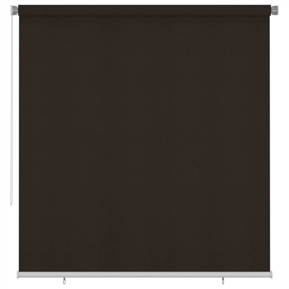 

Outdoor Roller Blind 220x230 cm Brown HDPE