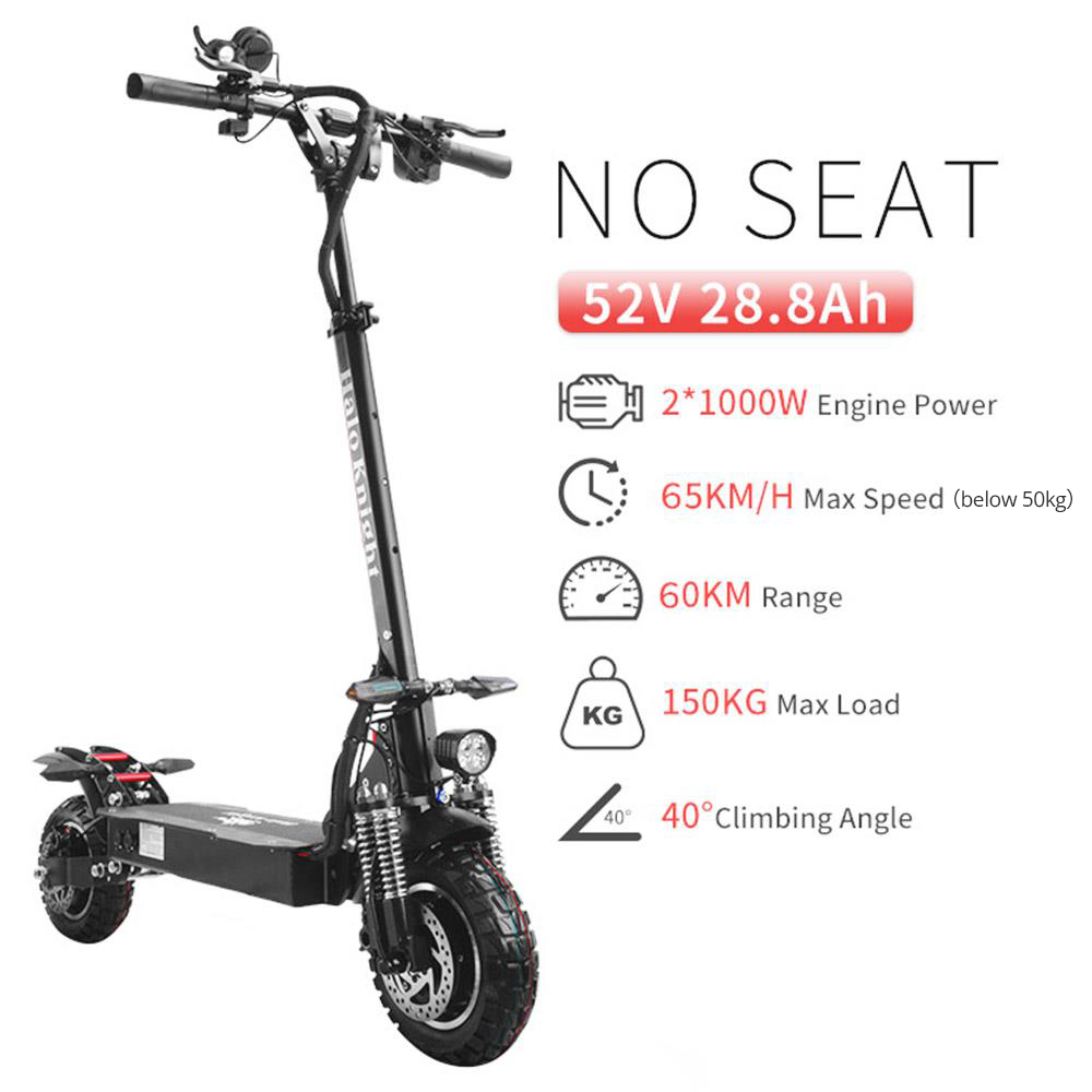 Halo Knight T104 Off Road Electric Scooter 2000W Dual Motor 52V 28.8Ah