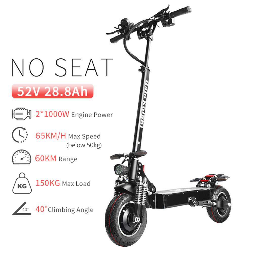 Halo Knight T104 Road Electric Scooter 10 Inch 2000W 52V 28.8Ah