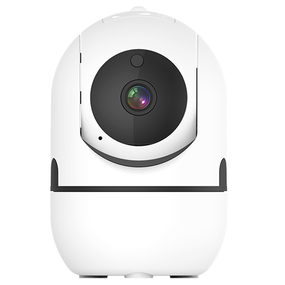 360 Degree Rotatable 1080p HD Camera, WiFi Wireless Smart Night Vision Camera, 2-way Voice AP Connection - EU Plug