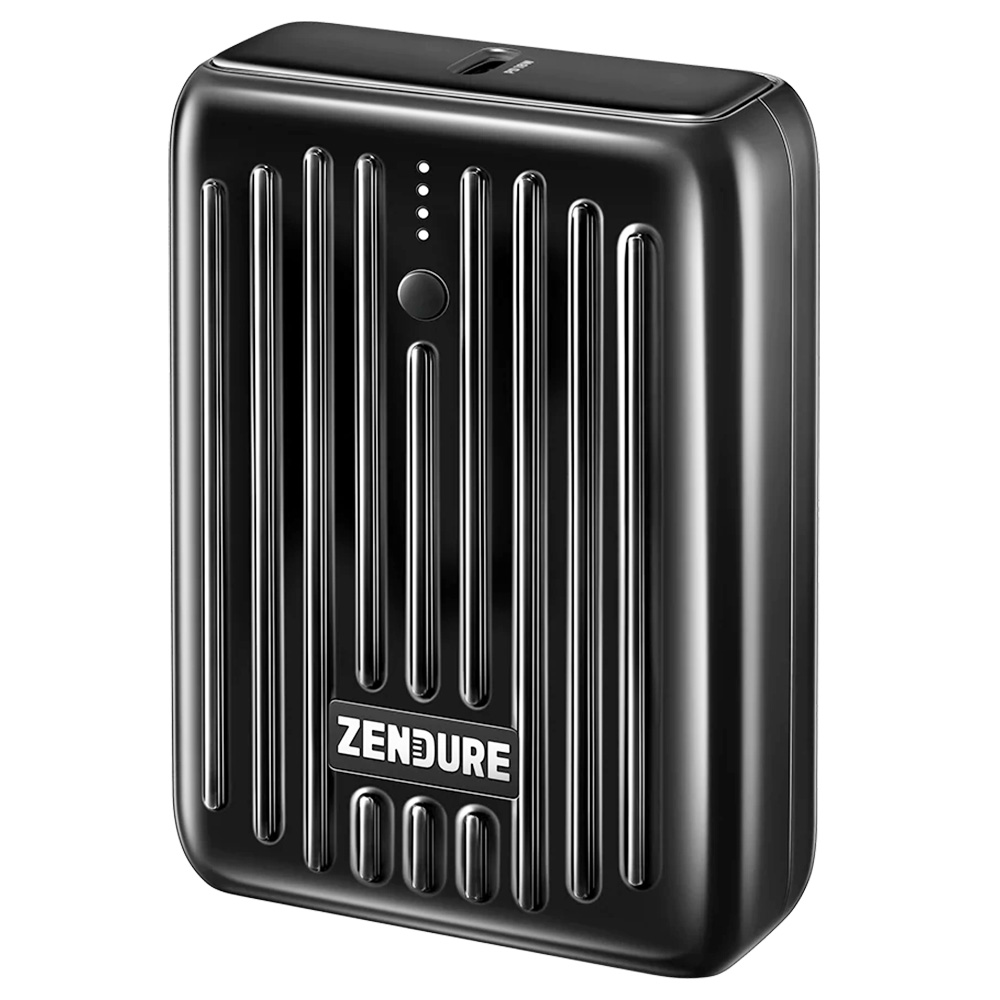 ZENDURE SuperMini 10000mAh 20W PD Power Bank, ZEN+2.0 Technology, 1x USB-C, 2 x USB-A, Black