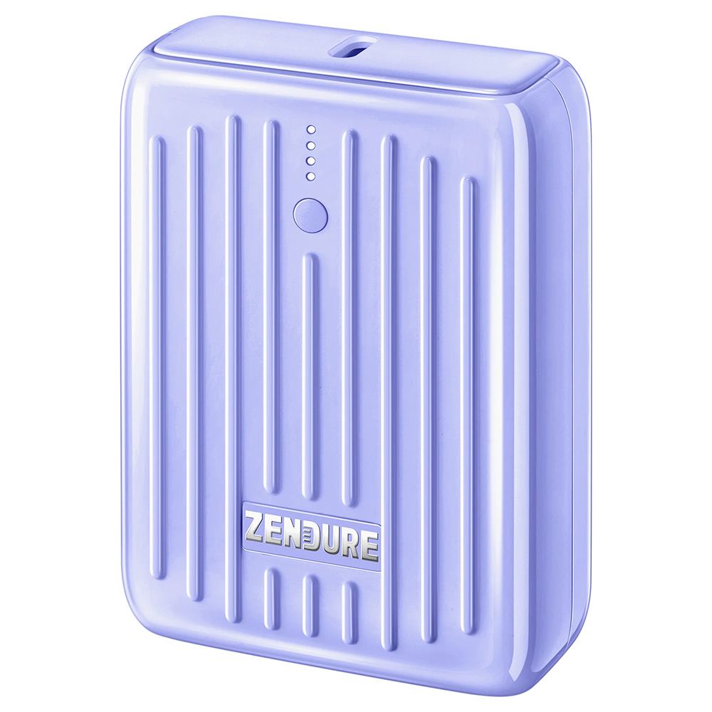 ZENDURE SuperMini 10000mAh/20W PD Portable Power Bank, ZEN+2.0 Technology Ultra-Slim Power Supply - Purple