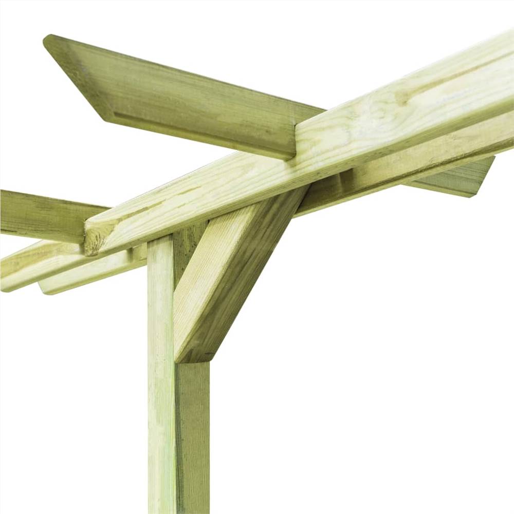 Garden Pergola Impregnated Pinewood 360x200x60 cm