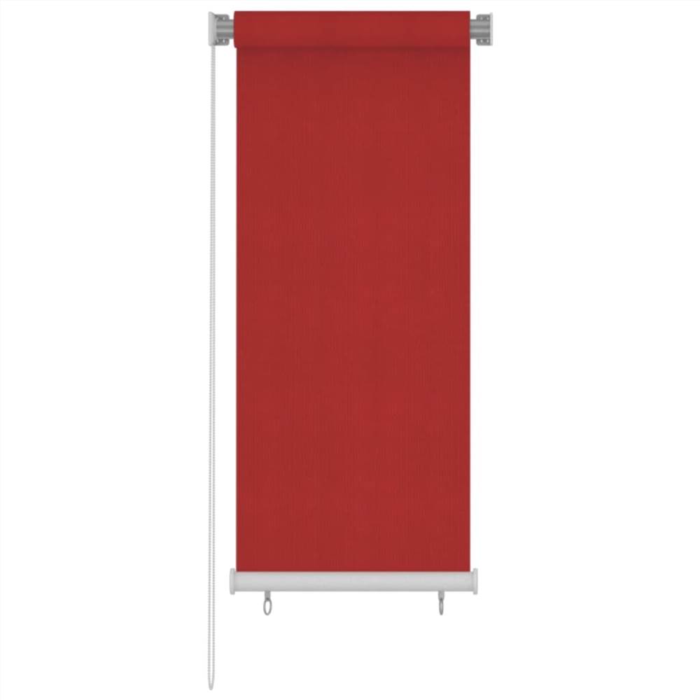 

Outdoor Roller Blind 60x140 cm Red HDPE