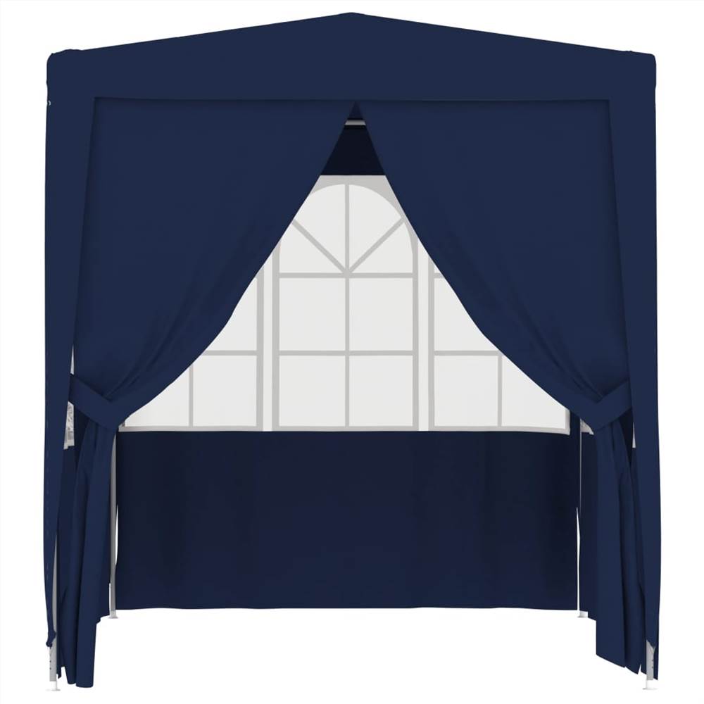 Professional Party Tent with Side Walls 2x2 m Blue 90 g/m²