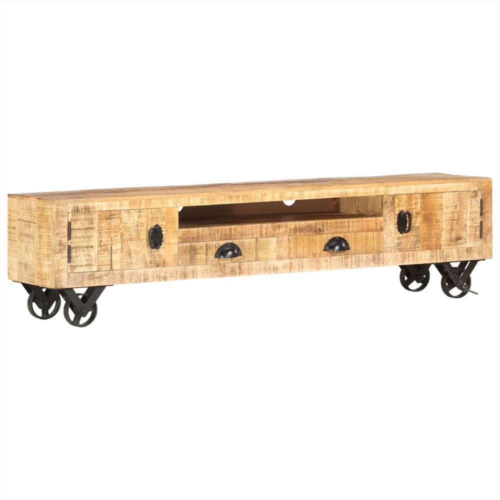 

TV Cabinet 150x30x37 cm Solid Mango Wood