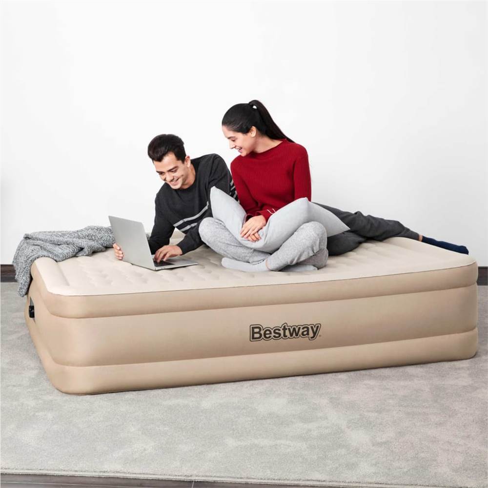 Bestway Fortech Air Bed With Built-in AC Pump Queen