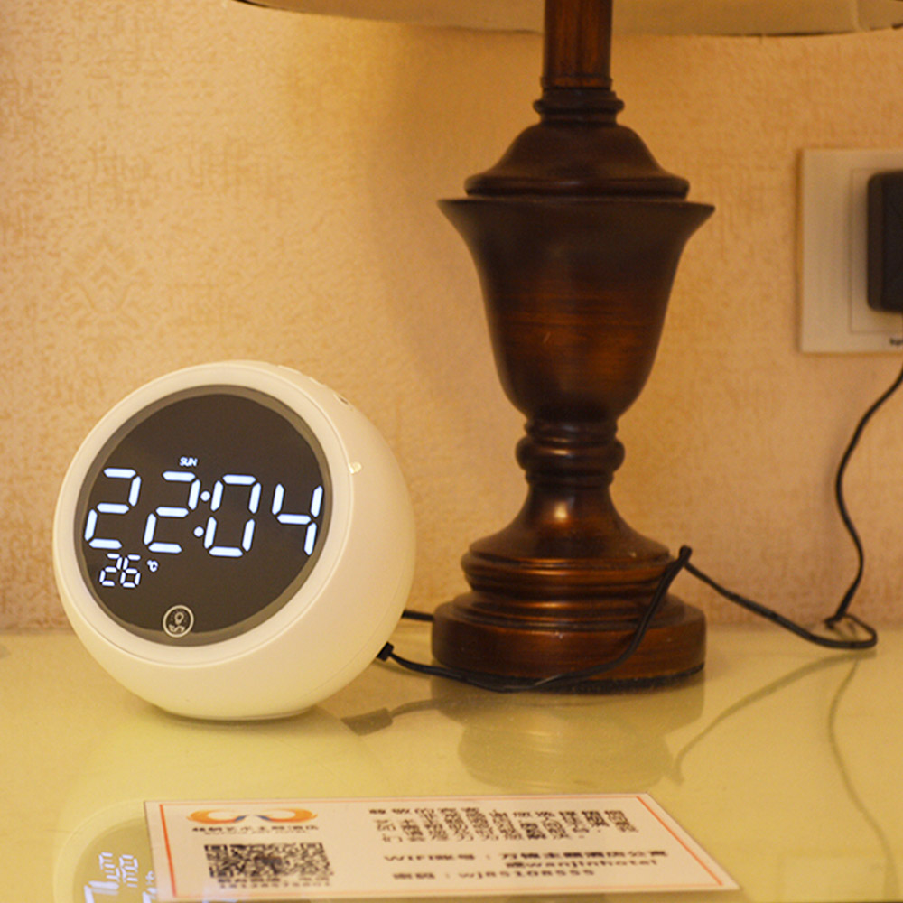 GREEN TIME X10 Bluetooth Alarm Clock Speaker White