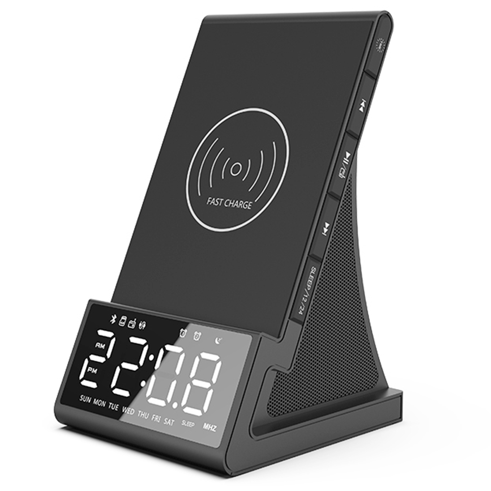 GREEN TIME X7 Bluetooth Charger Alarm Clock Radio EU Plug