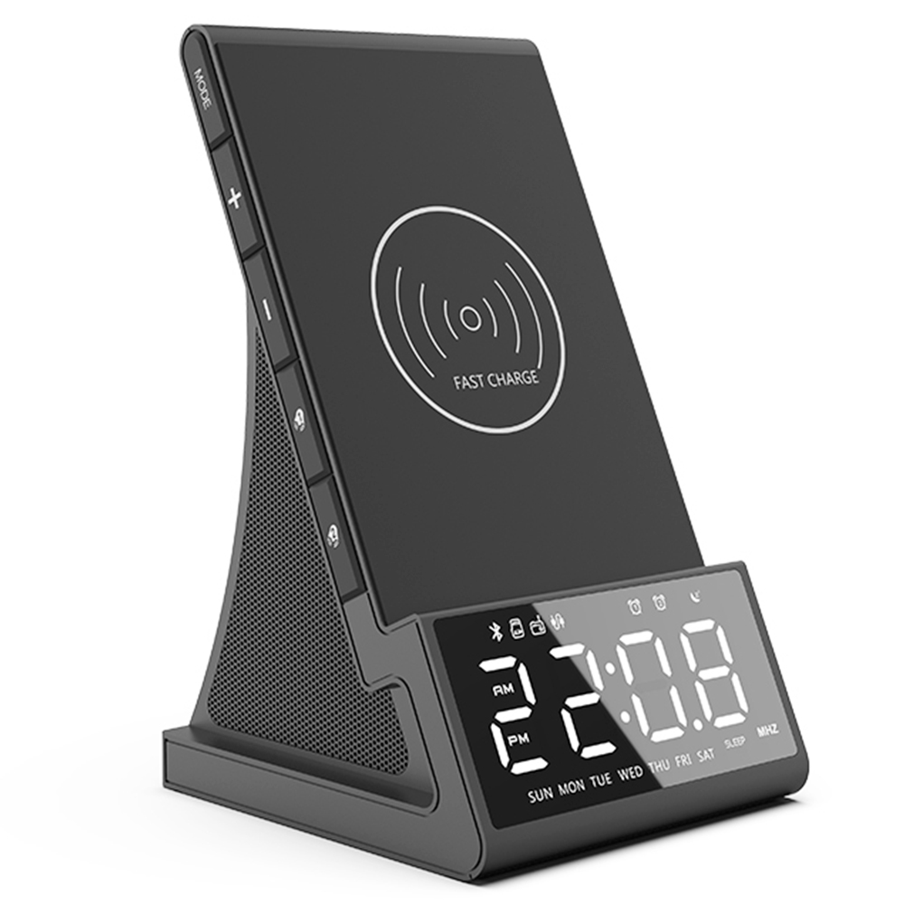 GREEN TIME X7 Bluetooth Charger Alarm Clock Radio EU Plug