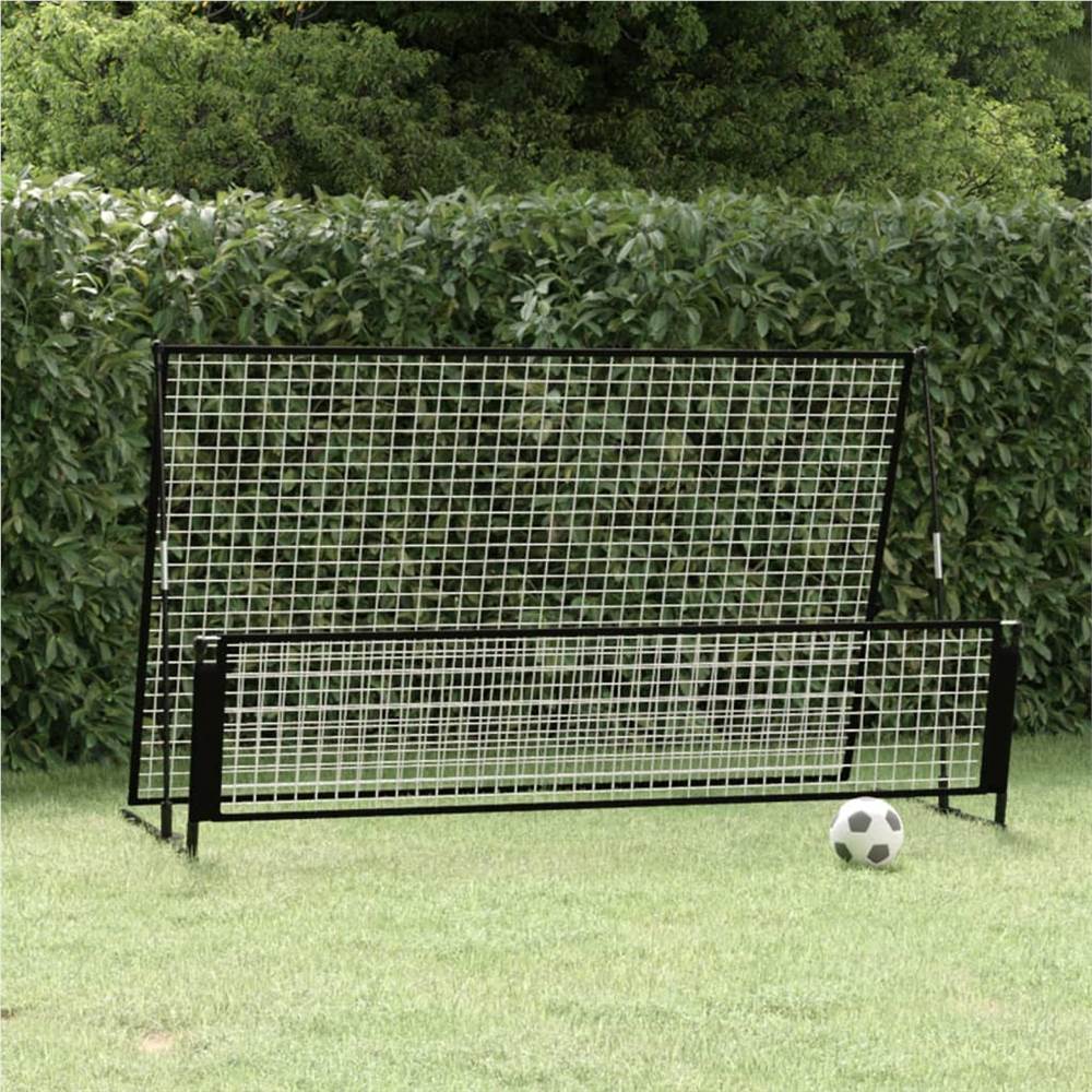 2 in 1 Soccer Rebounder Football Goal 202x104x120 cm Steel, Other  - buy with discount