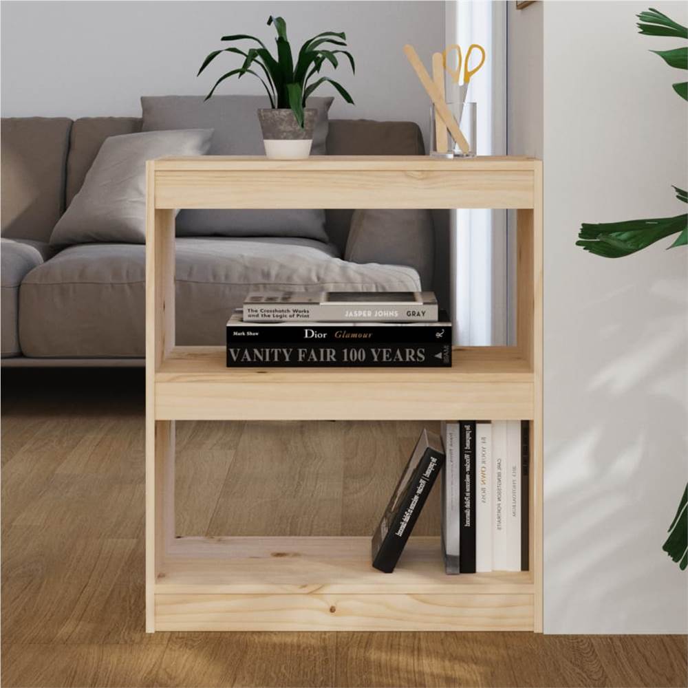 Book Cabinet/Room Divider 60x30x71.5 cm Solid Wood Pine