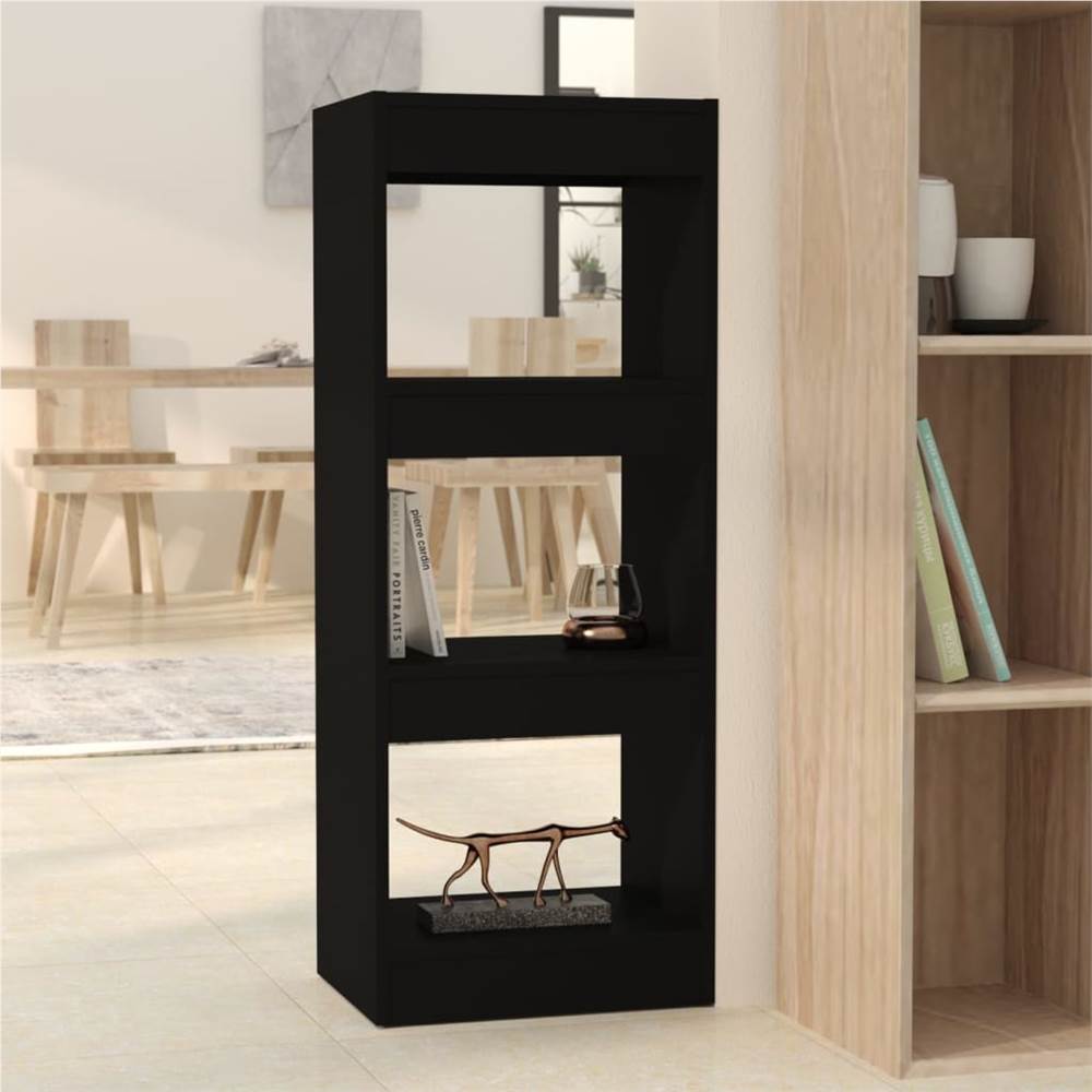 

Book Cabinet/Room Divider Black 40x30x103 cm Chipboard