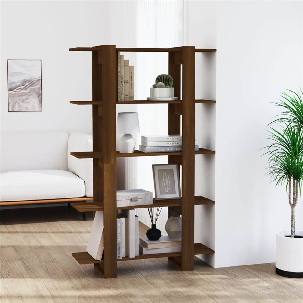 

Book Cabinet/Room Divider Brown Oak 100x30x160 cm