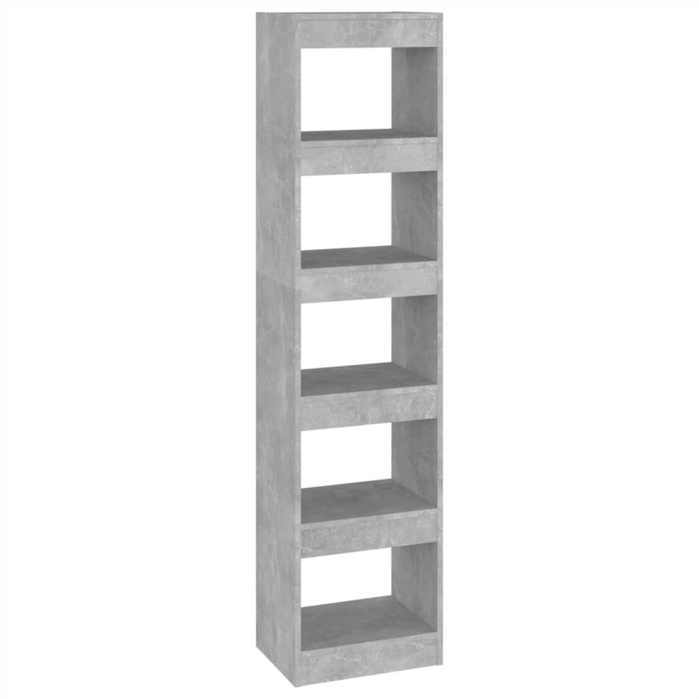 Book Cabinet Room Divider Concrete Grey X X Cm