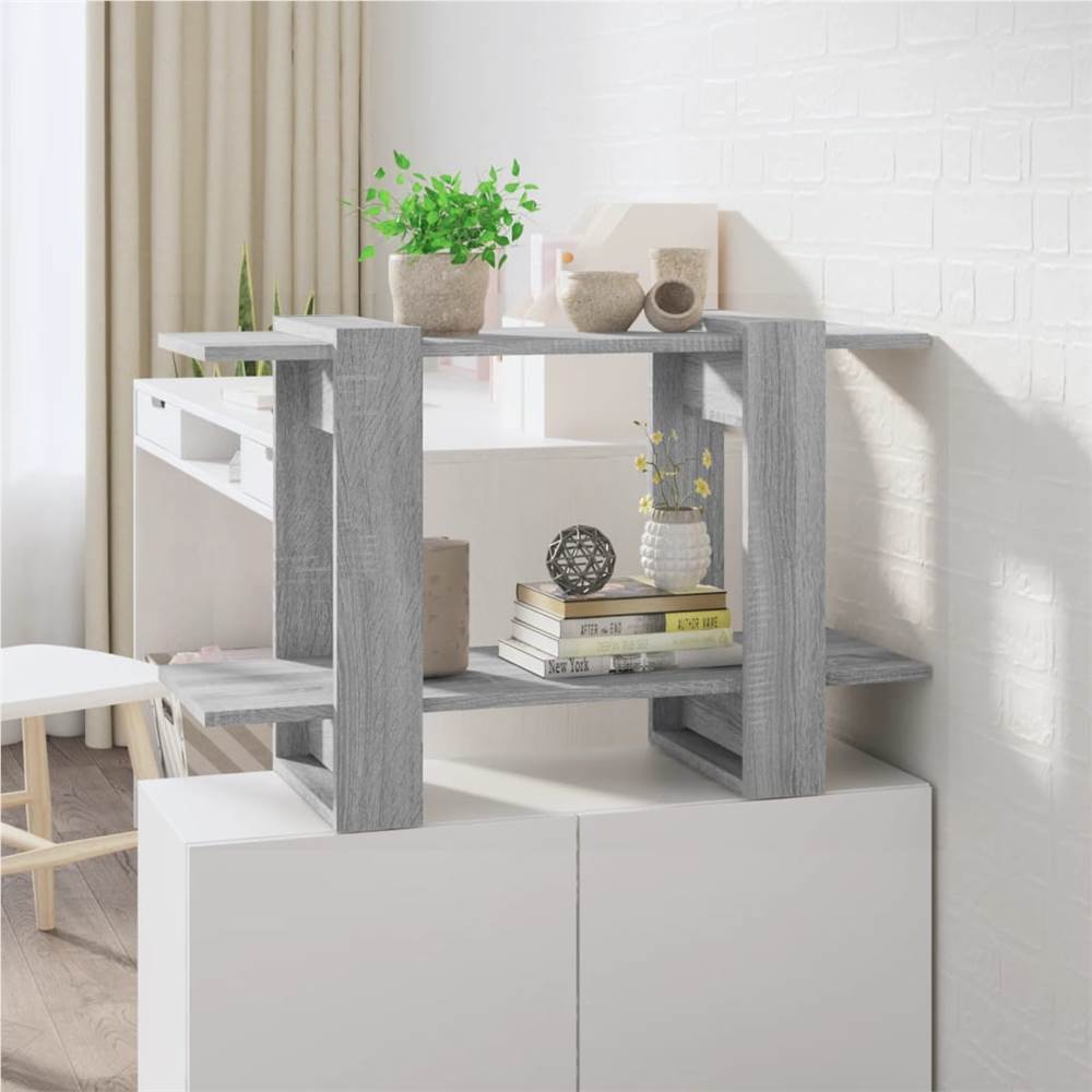

Book Cabinet/Room Divider Grey Sonoma 80x30x51 cm