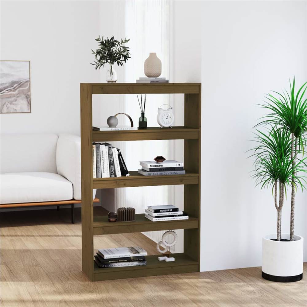 

Book Cabinet/Room Divider Honey Brown 80x30x135.5 cm Wood Pine