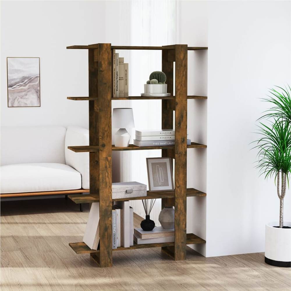 

Book Cabinet/Room Divider Smoked Oak 100x30x160 cm