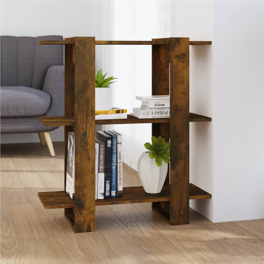 

Book Cabinet/Room Divider Smoked Oak 80x30x87cm