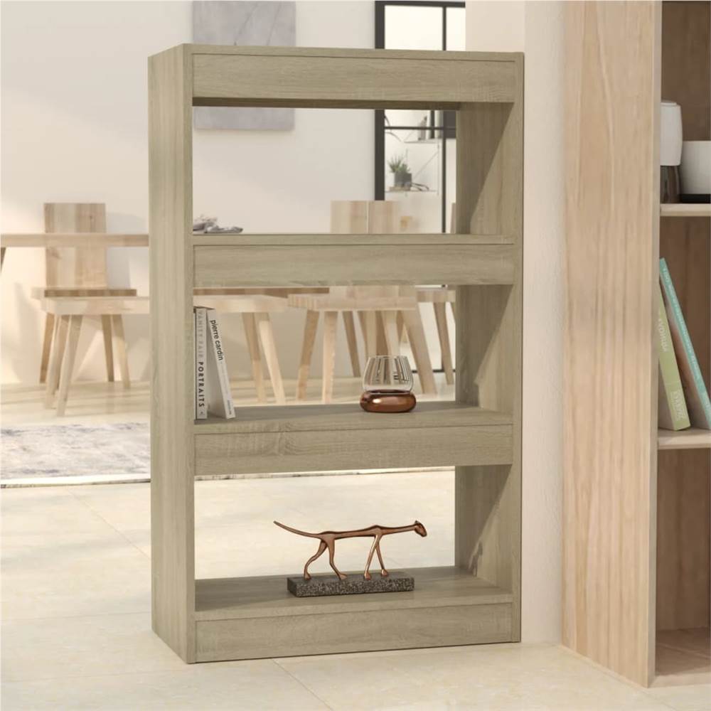 

Book Cabinet/Room Divider Sonoma Oak 60x30x103 cm Chipboard