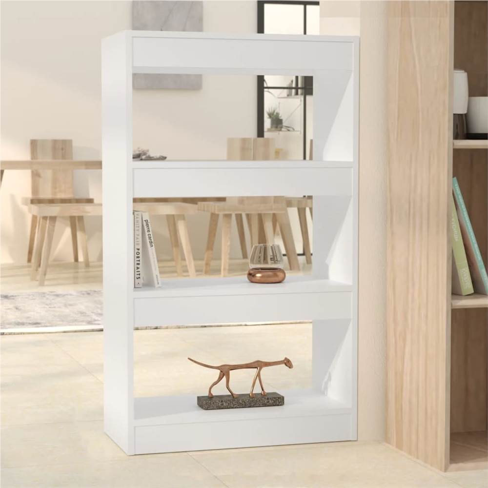 Book Cabinet/Room Divider White 60x30x103 cm Chipboard