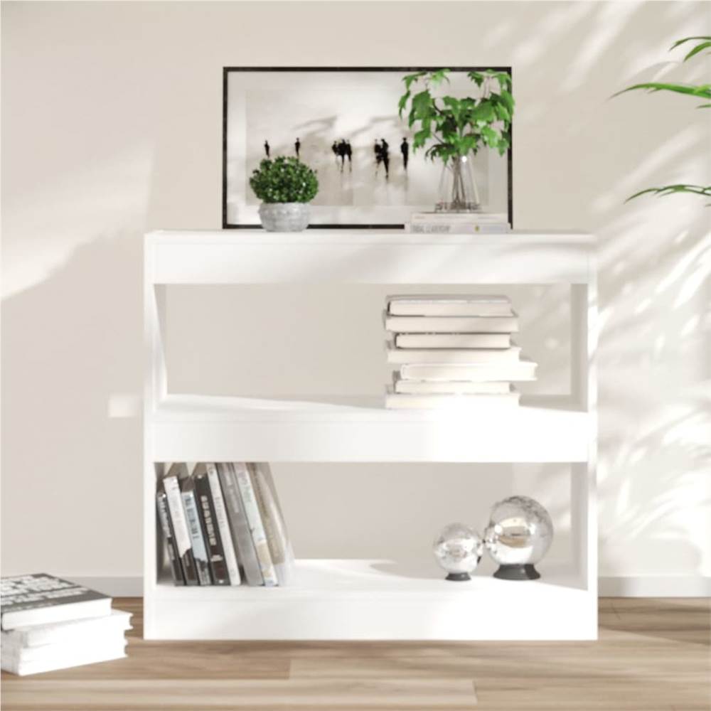 

Book Cabinet/Room Divider White 80x30x72 cm