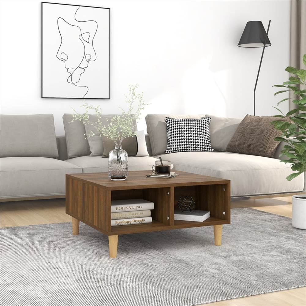 

Coffee Table Brown Oak 60x60x30 cm Chipboard