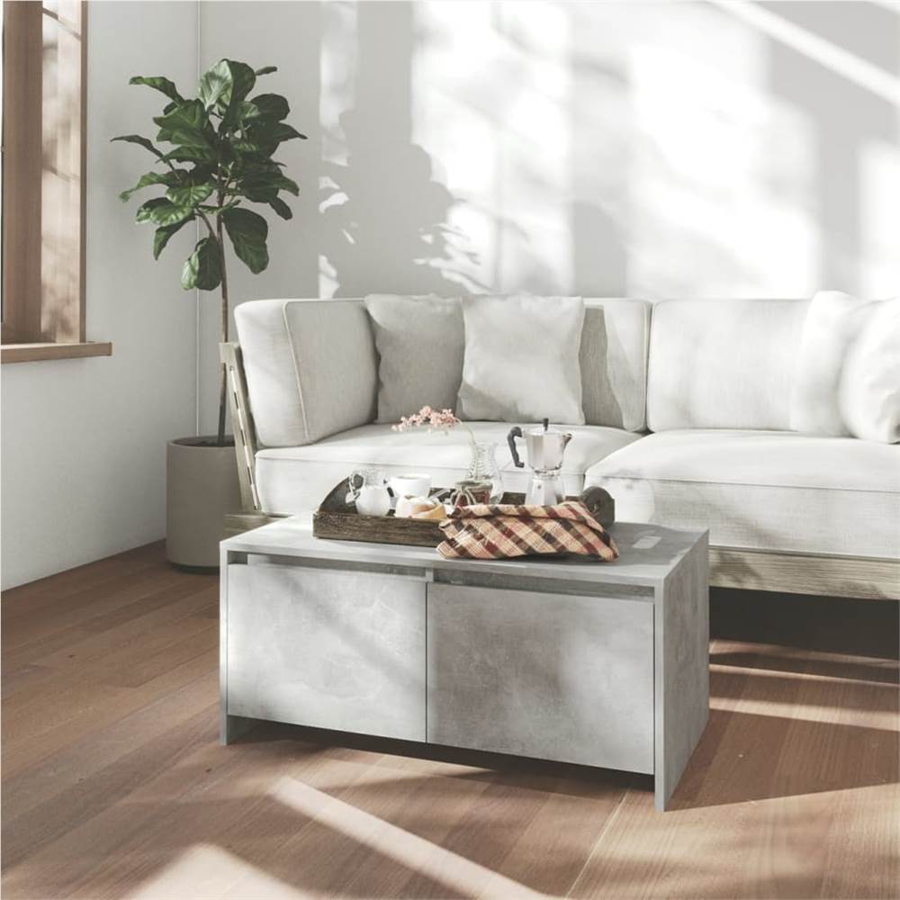 

Coffee Table Concrete Grey 90x50x41.5 cm Chipboard