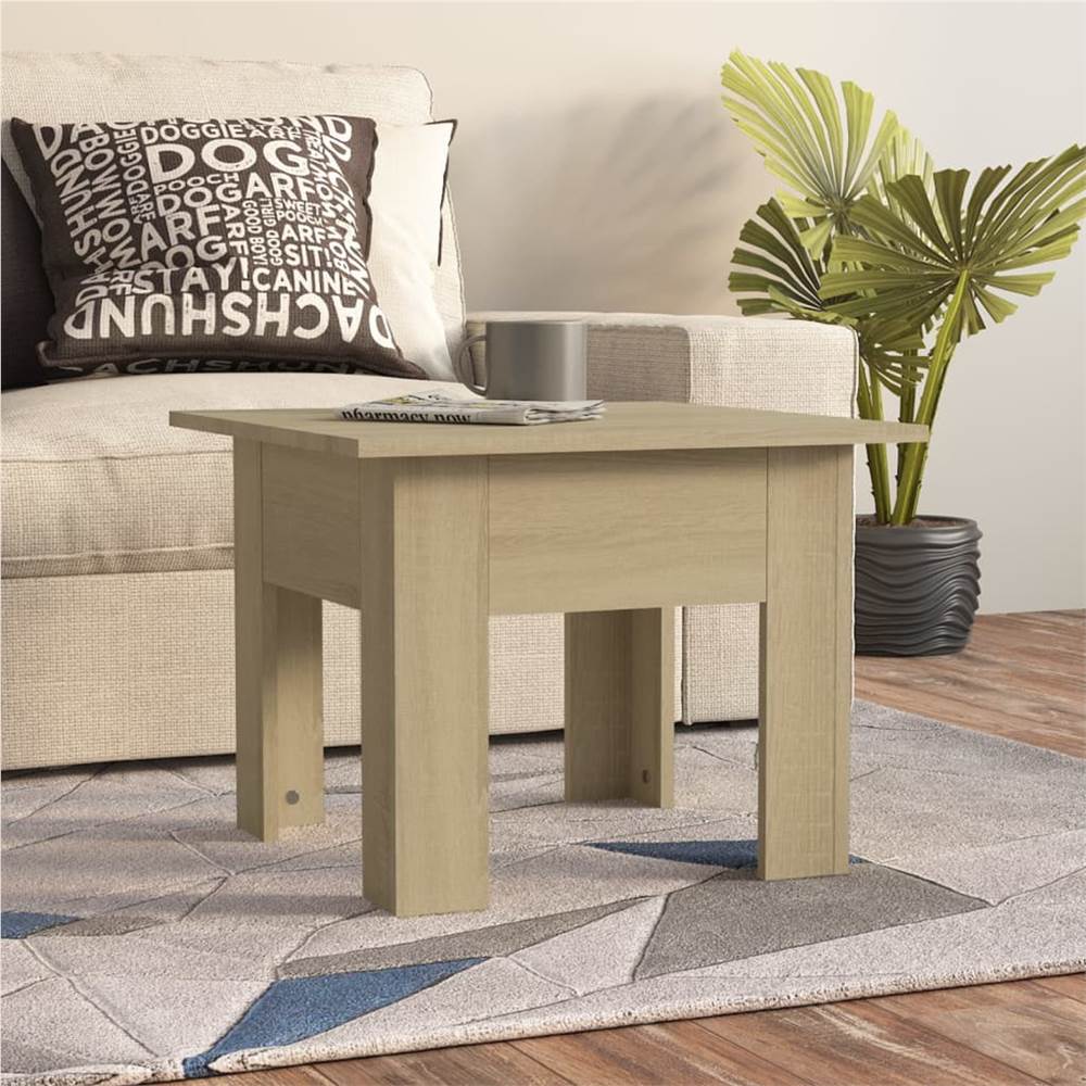 

Coffee Table Sonoma Oak 55x55x42 cm Chipboard