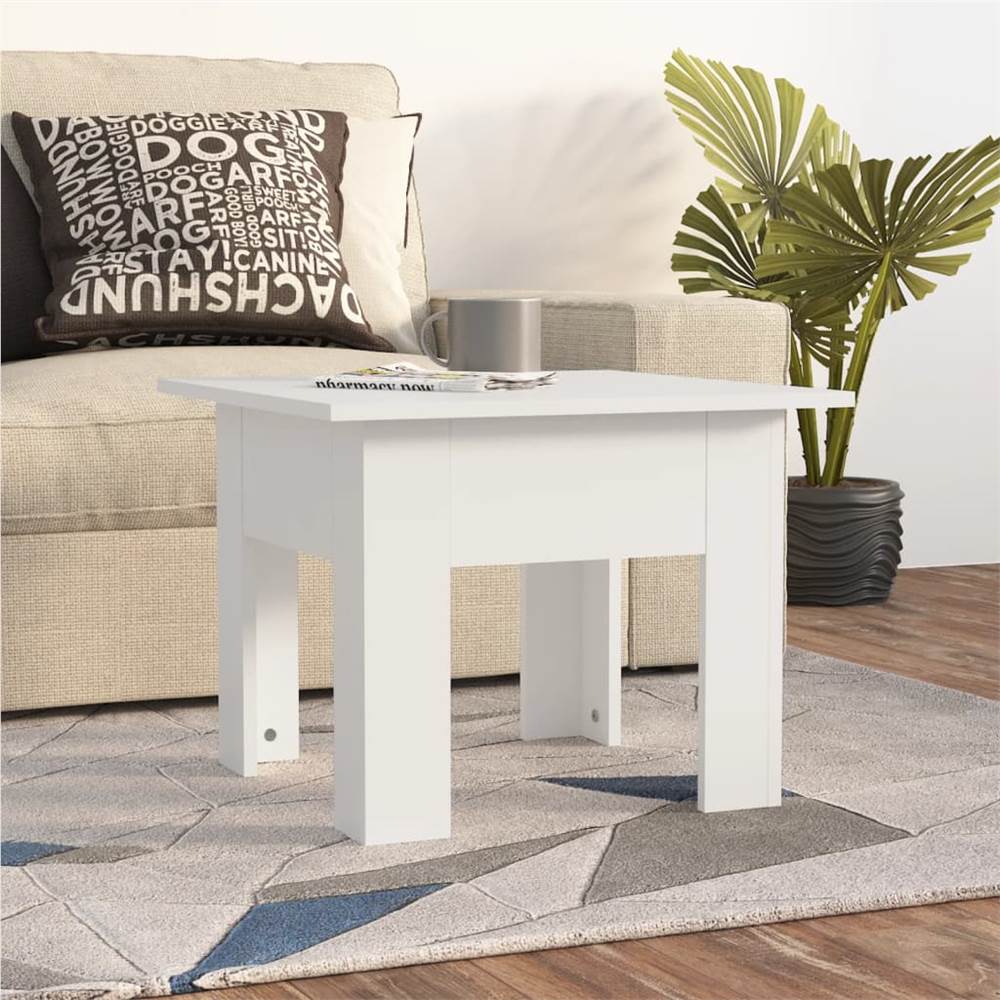 

Coffee Table White 55x55x42 cm Chipboard