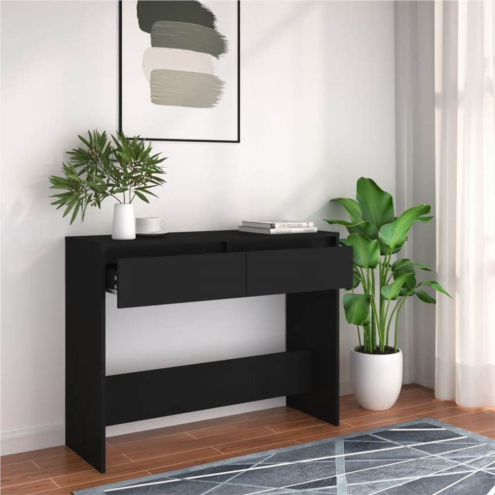 

Console Table Black 100x35x76.5 cm Chipboard