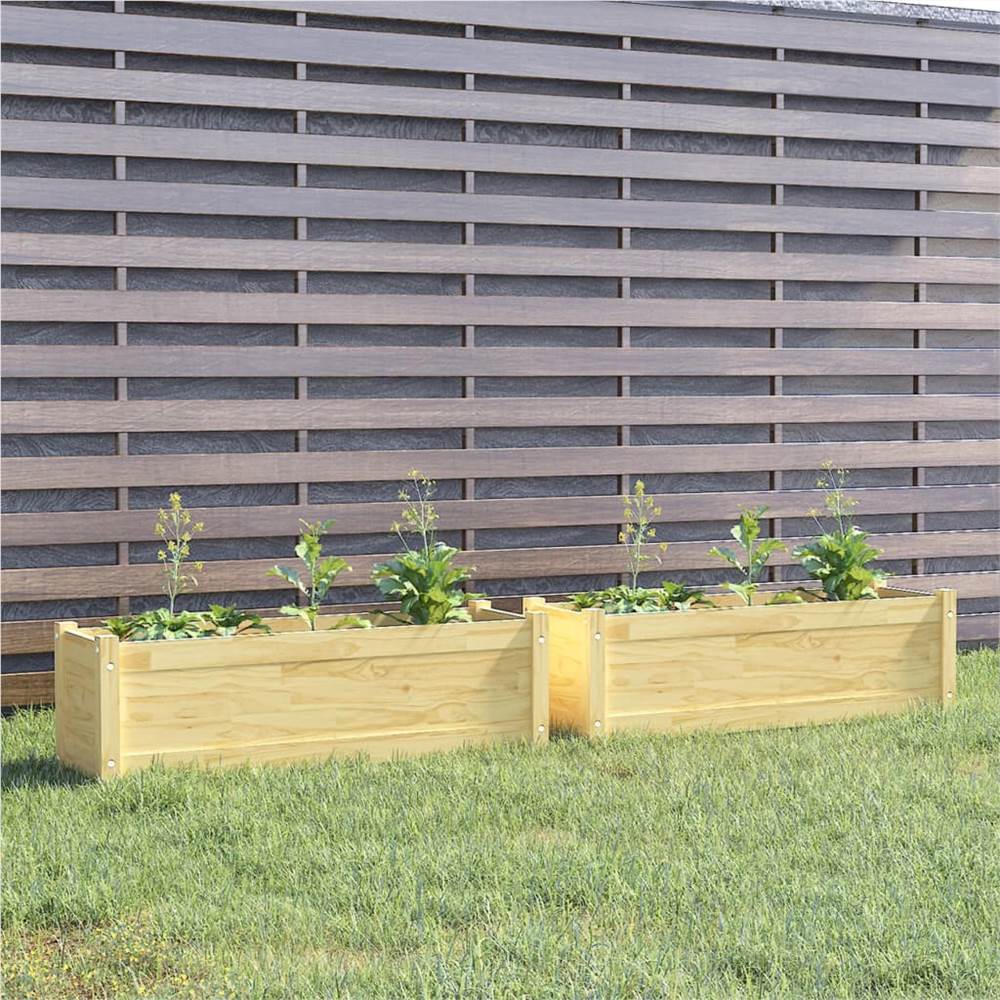 

Garden Planters 2 pcs 100x31x31 cm Solid Pinewood