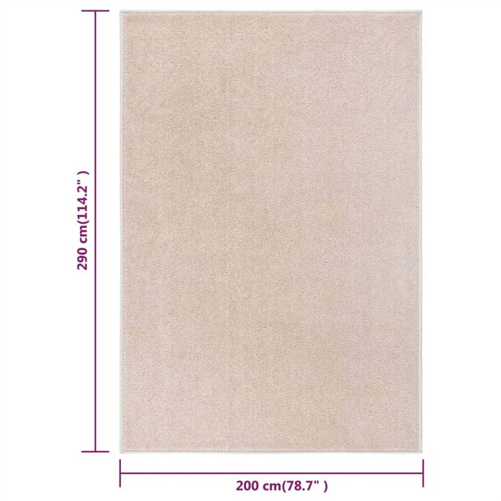 Rug Short Pile 200x290 cm Dark Beige