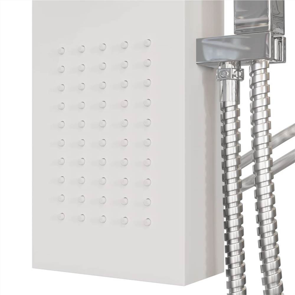 Shower Panel System Aluminium White