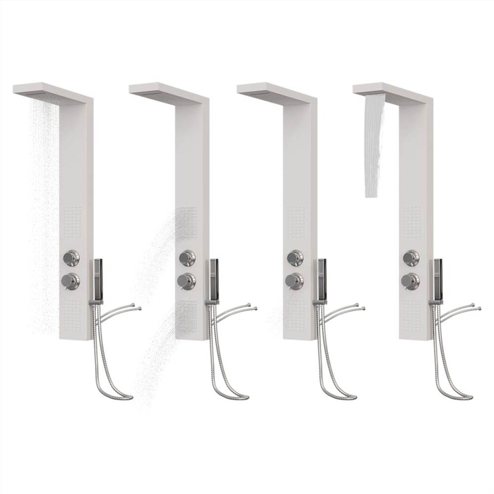 Shower Panel System Aluminium White