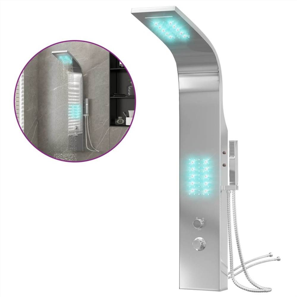 Shower Panel System Stainless Steel Curved