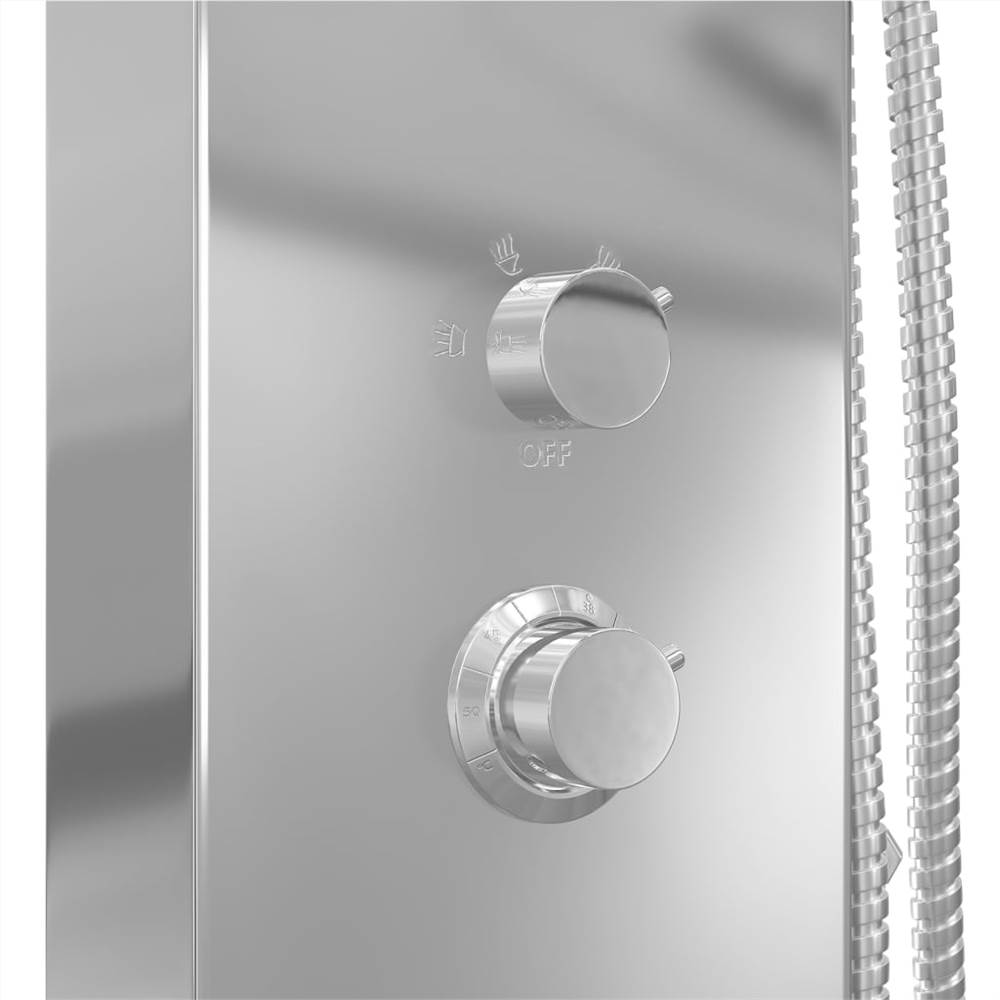 Shower Panel System Stainless Steel Curved