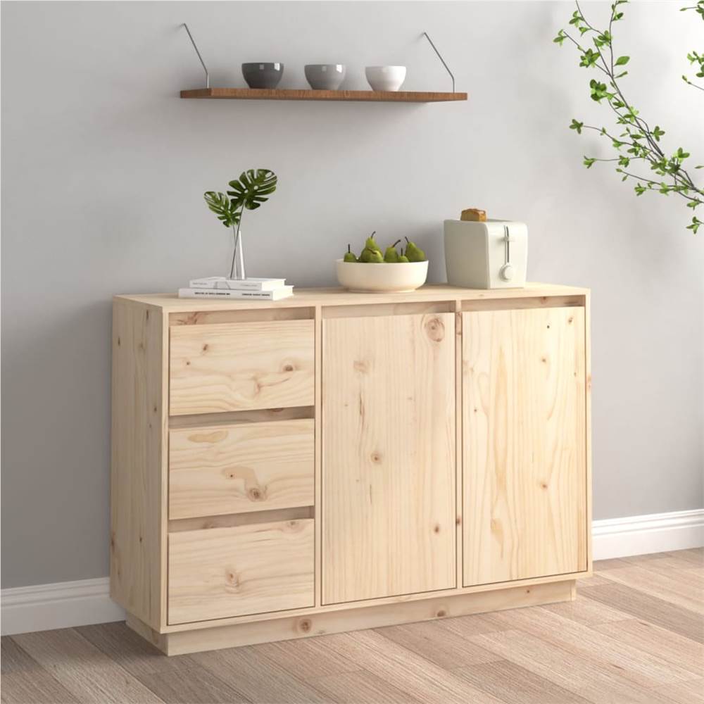 

Sideboard 111x34x75 cm Solid Wood Pine