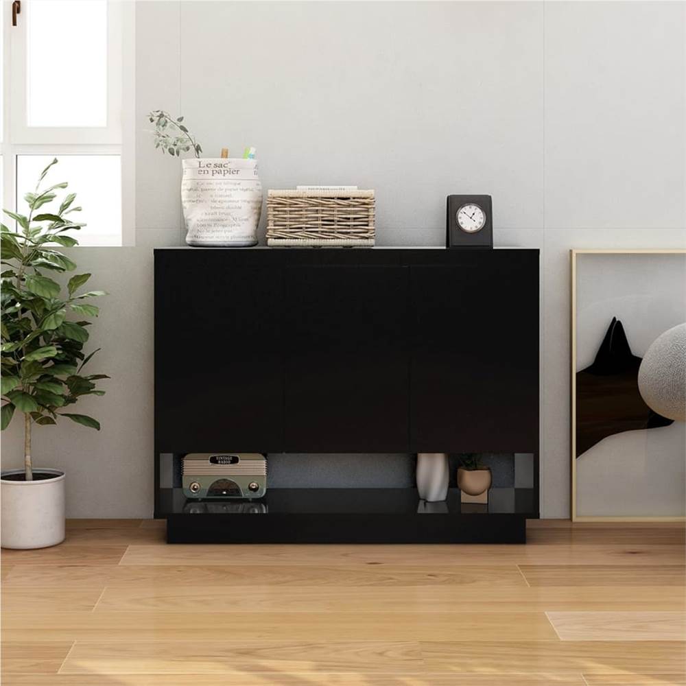 

Sideboard Black 97x31x75 cm Chipboard