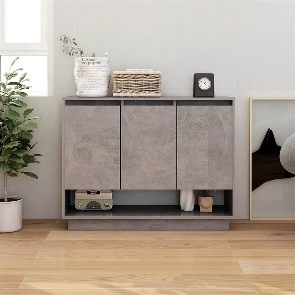 

Sideboard Concrete Grey 97x31x75 cm Chipboard