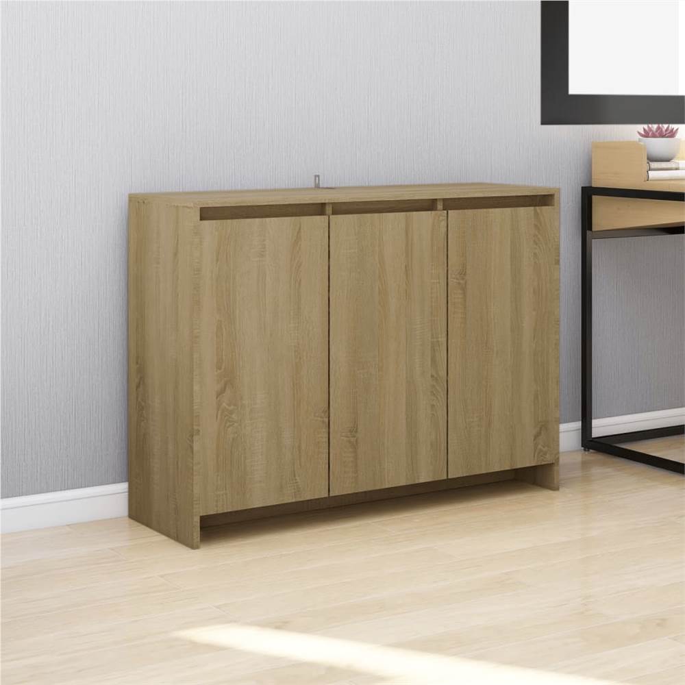 

Sideboard Sonoma Oak 102x33x75 cm Chipboard