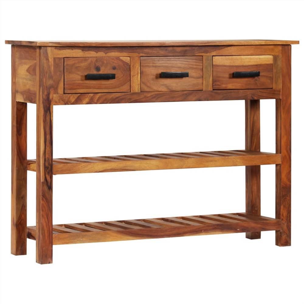 

Sideboard with 3 Drawers 110x30x80 cm Solid Acacia Wood
