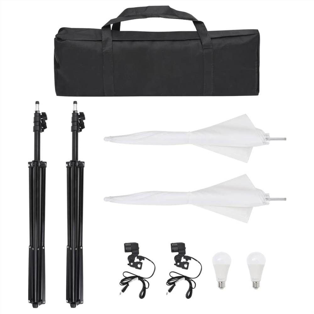 Studio Lighting Kit with Tripods & Umbrellas