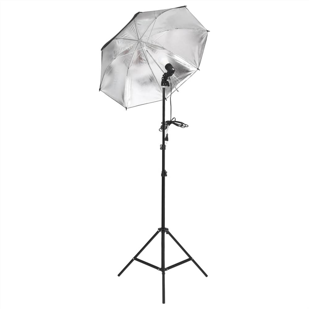 Studio Lighting Set with Tripods & Umbrellas
