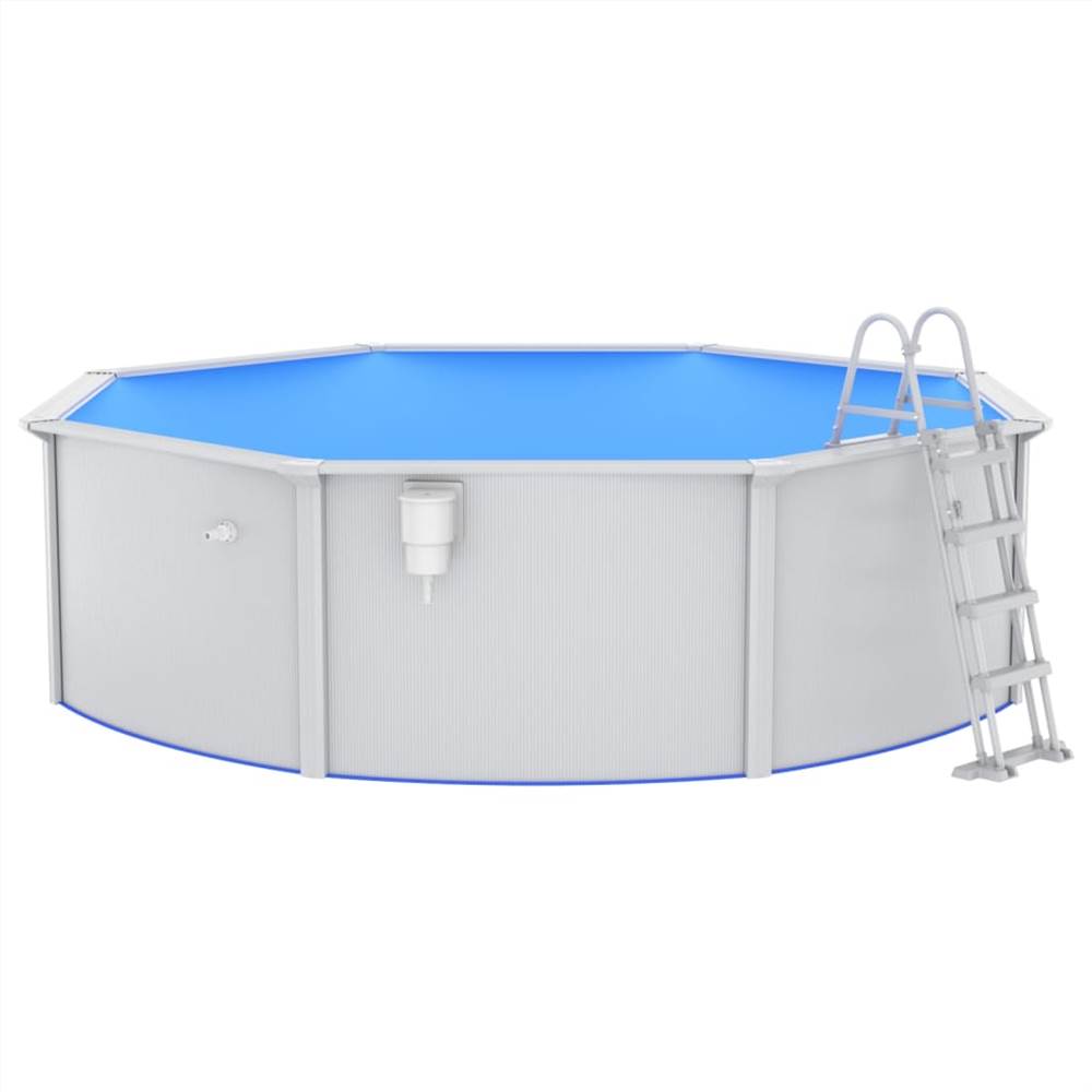 Swimming Pool with Safety Ladder 460x120 cm