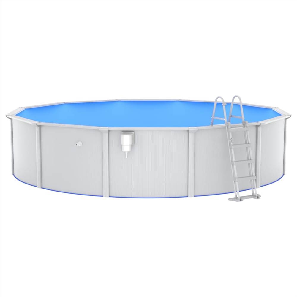 Swimming Pool with Safety Ladder 550x120 cm