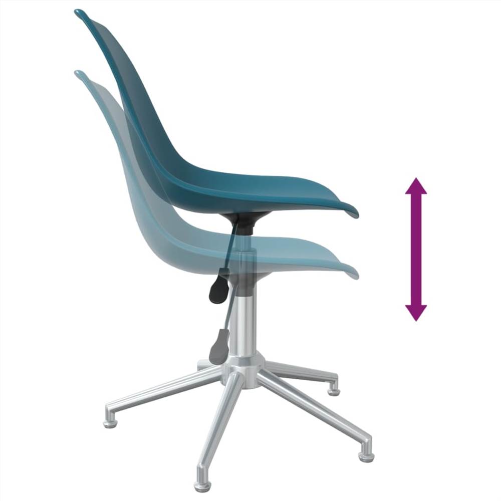 Swivel Office Chair Turquoise PP