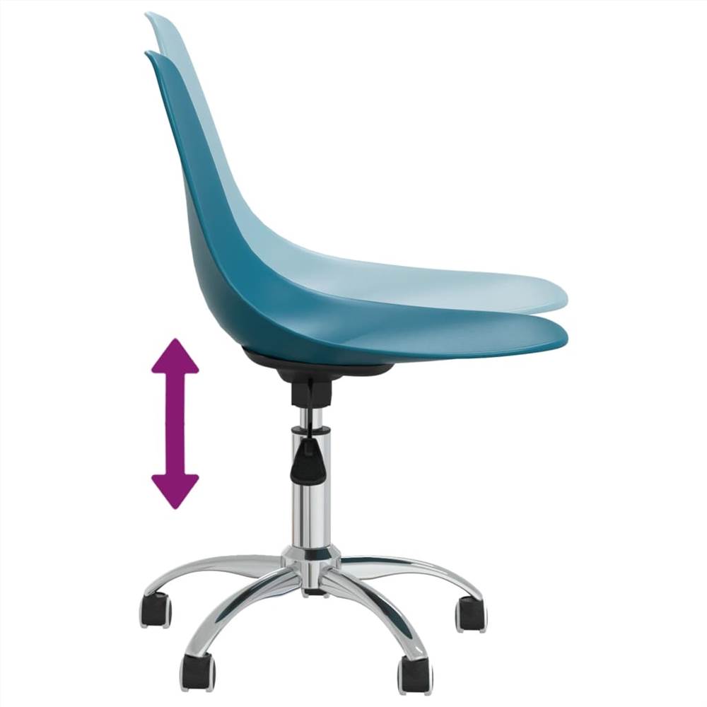Swivel Office Chair Turquoise PP