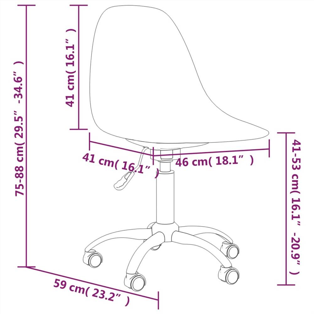 Swivel Office Chair White PP