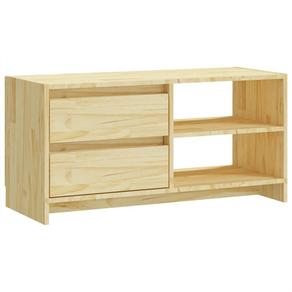 TV Cabinet 80x31x39 cm Solid Pinewood
